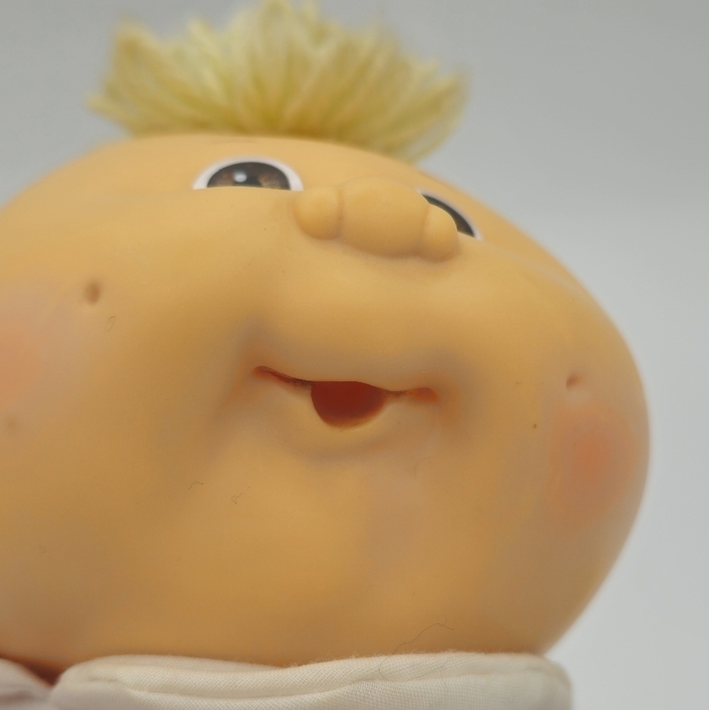 Vintage 1985 Cabbage Patch Kids Preemie Boy Blonde Hair Brown Eyes Baby Doll - Picture 10 of 16